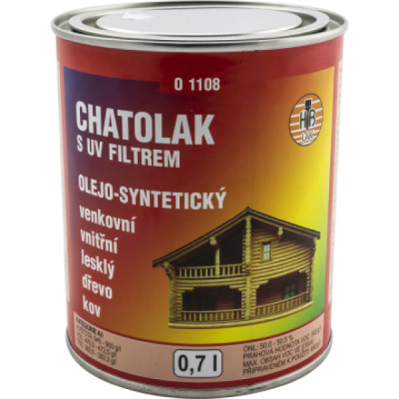 HB-Lak Chatolak O1108, lak na dřevo a kov, lesk, 700 ml