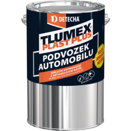 Tlumex Plast Plus antikorozní barva na auto a podvozek, černá, 4 kg