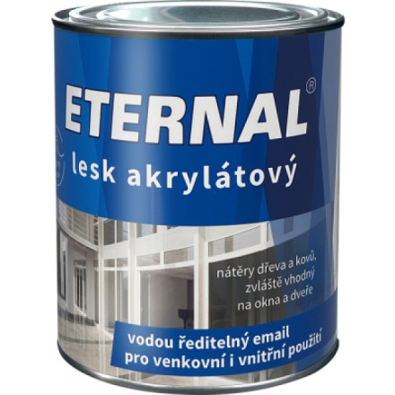 Eternal lesk akrylátový vrchní barva na dřevo a kov, Ral 8017 hnědá, 700 g