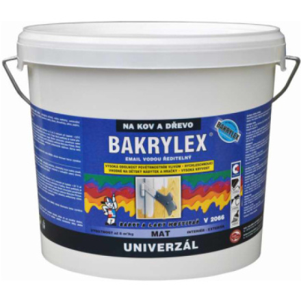 Bakrylex Univerzál mat V2066 barva na dřevo a kov 0199 černá, 5 kg