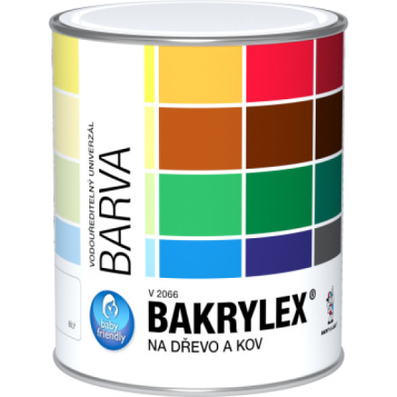 Bakrylex Univerzál lesk V2066 barva na dřevo a kov, 0620 žlutá, 700 g