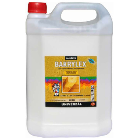 Bakrylex V1302 univerzál lesk disperzní lak na dřevo bezbarvý, 5 kg