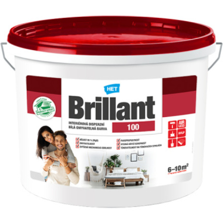 Het Brillant 100 malířská omyvatelná barva, 1,5 kg