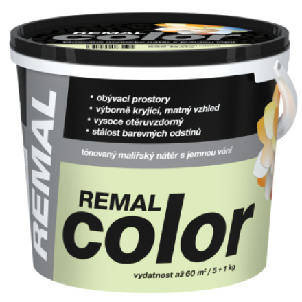 REMAL Color malířská barva na zeď 530 Máta, 5 + 1 kg