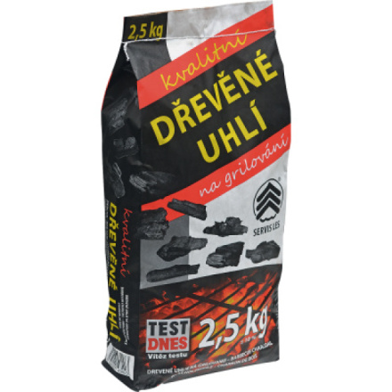 Dřevěné uhlí Servis Les 2,5 kg