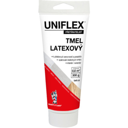 Uniflex latexový tmel na sádrokarton, zdivo a dřevo, v tubě, 300 g