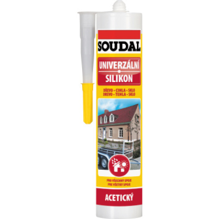 Soudal univerzální silikon, černý, 280 ml