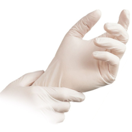 Vulkan Dona Sensitive latexové jednorázové rukavice velikost XL, 100 ks