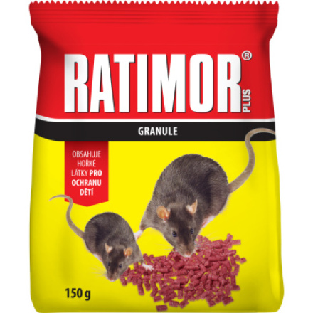 Ratimor Plus Bromadiolon nástraha na hlodavce, sáček, 150 g