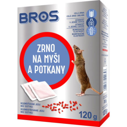 Bros zrno na myši, krysy a potkany, 120 g