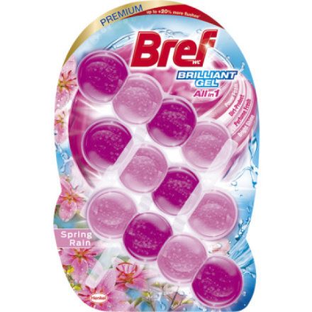 Bref Brilliant Gel Spring Rain WC blok 3× 42 g