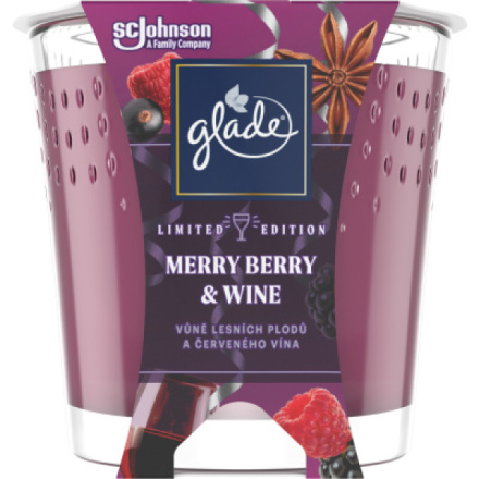 Glade svíčka vonná Merry Berry & Wine, 129 g