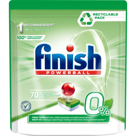Finish Powerball Eco 0% tablety do myčky, 70 ks