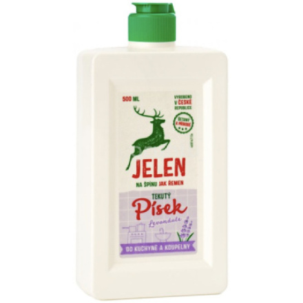 Jelen tekutý písek do koupelny a kuchyně Levandule, 500 ml