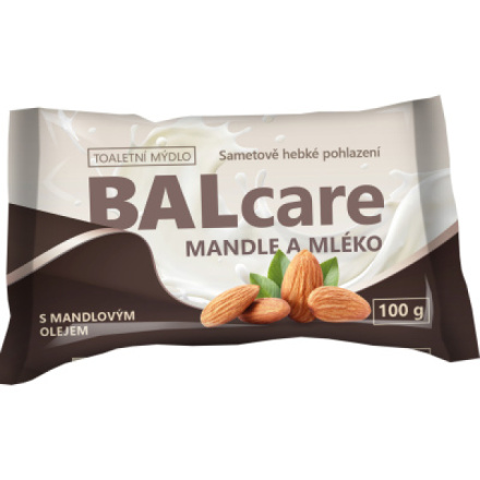 BALcare Mandle a Mléko tuhé mýdlo, 100 g