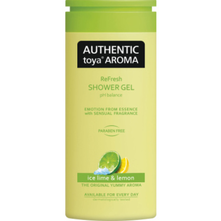 Authentic Toya Aroma sprchový gel ledová limetka a citrón, 400 ml