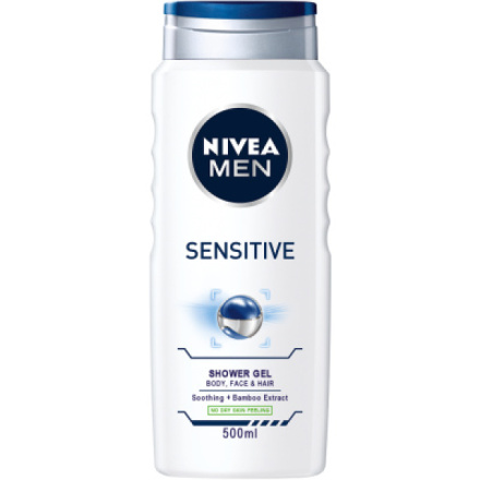 Nivea Men Sensitive sprchový gel, 500 ml