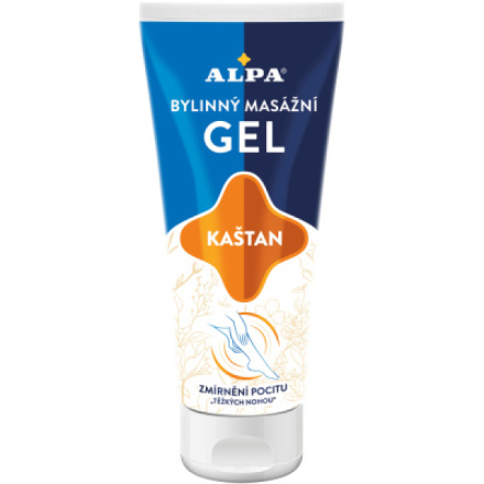 Alpa Kaštan bylinný masážní gel, 100 ml