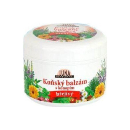 Luna Natural koňský balzám s konopím hřejivý 300 ml