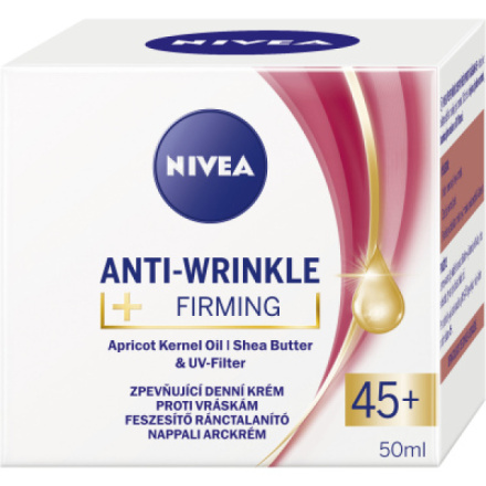 Nivea Anti-Wrinkle Firming 45+ zpevňující denní krém proti vráskám, 50 ml