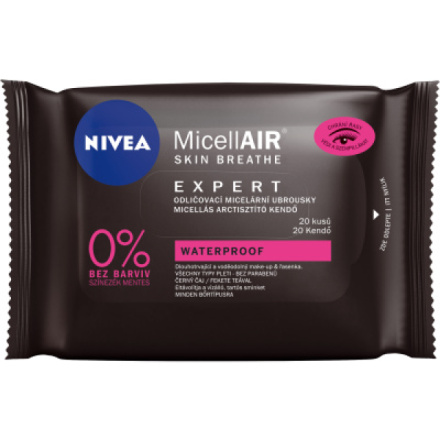 Nivea MicellAIR Expert expertní odličovací micelární ubrousky, 20 ks