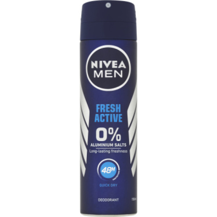 Nivea Men Fresh Active antiperspirant bez hliníku, deosprej 150 ml