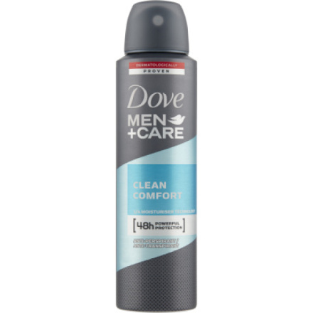 Dove Men Care Clean comfort antiperspirant, deosprej 150 ml
