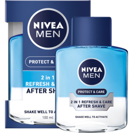 Nivea Men Protect & Care 2v1 pečující voda po holení, 100 ml