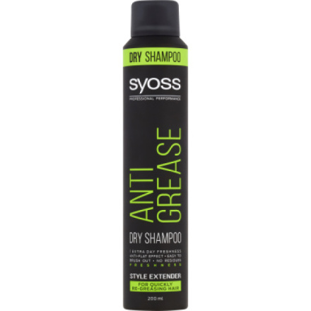 Syoss Anti Grease suchý šampon pro mastící se vlasy, 200 ml