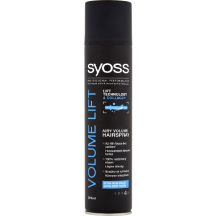 Syoss Volume Lift Lak na vlasy pro nadýchaný objem, fixace 4, 300 ml
