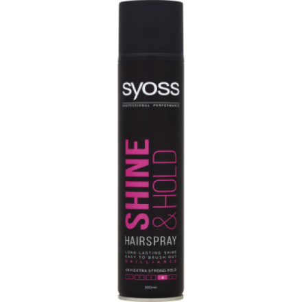 Syoss Shine & Hold, lak na vlasy extra silná fixace 4, 300 ml