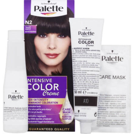 Schwarzkopf Palette Intensive Color Creme, barva na vlasy, N2 tmavě hnědá, 50 ml