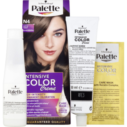 Schwarzkopf Palette Intensive Color Creme, barva na vlasy, N4 světle hnědá, 50 ml