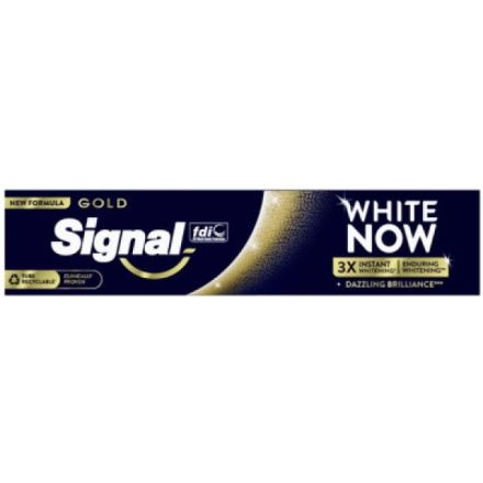 Signal White Now Gold zubní pasta, 75 ml