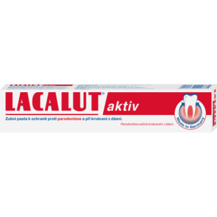 Lacalut aktiv zubní pasta proti paradontóze, 75 ml