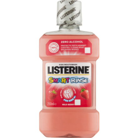 Listerine Smart Rinse Mild Berry ústní voda pro děti, 250 ml
