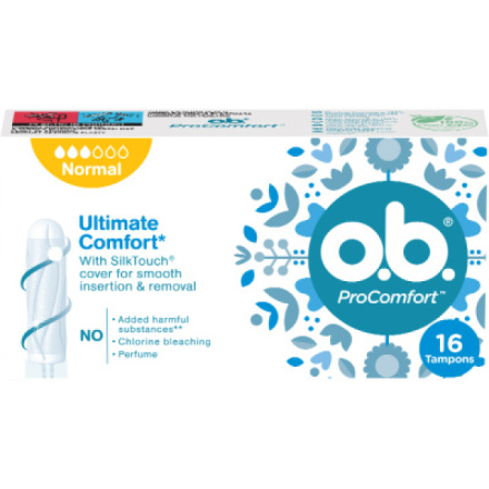 O.B. ProComfort Normal tampony, 16 ks