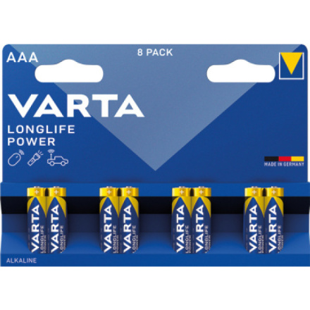 Varta Longlife Power AAA baterie, 8 ks, 961041