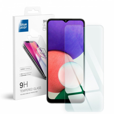 Ochranné tvrzené sklo 9H Blue Star - Samsung Galaxy A22 5G, 101287