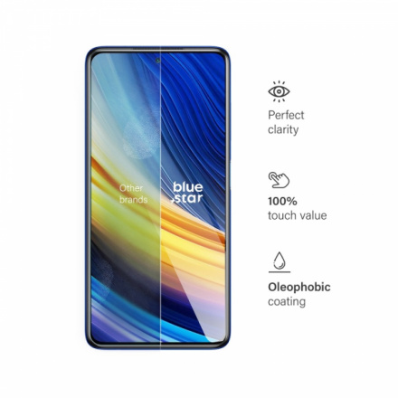 Ochranné tvrzené sklo 9H Blue Star - Xiaomi Poco X3 Pro, 101295