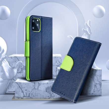 FANCY Book case for XIAOMI Redmi 9C navy/lime 435753