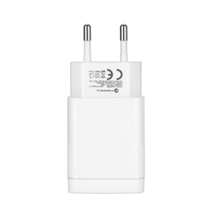 Travel Charger Forcell with USB socket type-C - 2,4A 18W with Quick Charge 3.0 function white 440180