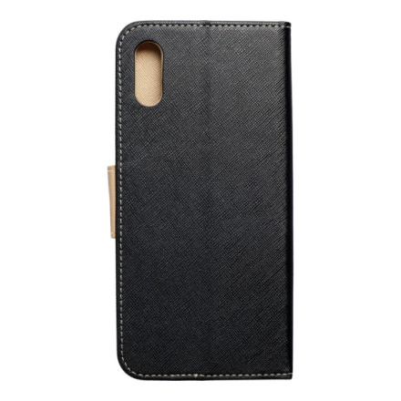 FANCY Book case for  XIAOMI Redmi 9A black/gold 441448