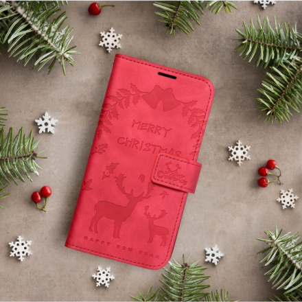 Forcell MEZZO Book case for SAMSUNG Galaxy A32 LTE ( 4G ) reindeers red 447315