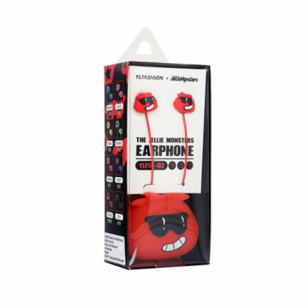 Earphones JELLIE MONSTER Steven YLFS-01 Jack 3,5mm red 448655