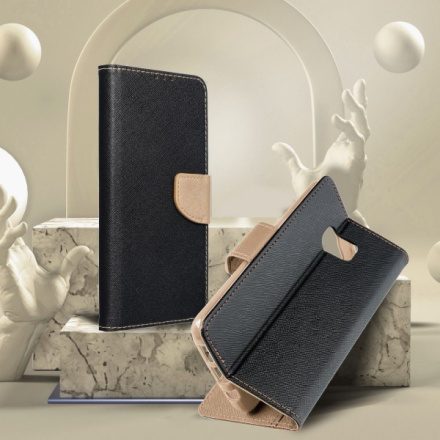 Fancy Book case for SAMSUNG A33 5G black / gold 448698