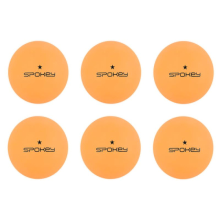 Spokey LERNER-Pingpongové míčky 1* oranžové , 6 ks, K81873