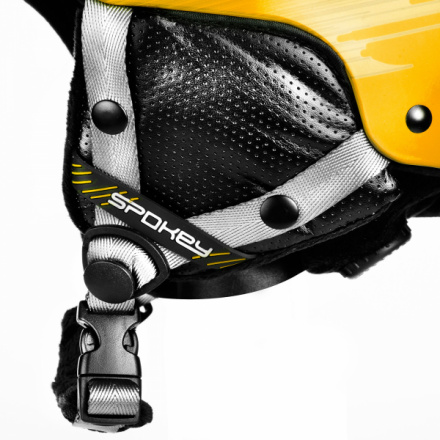 Spokey APEX lyžařská přilba černo-žlutá, vel. L/XL, 5902693263630