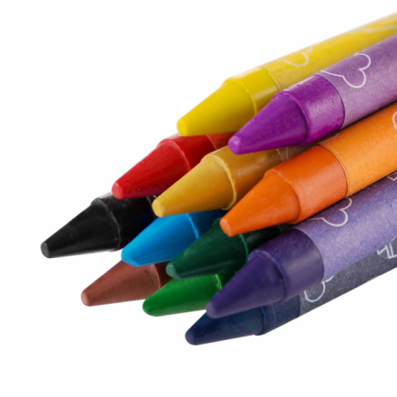 EASY COLW Voskové pastelky, 12 barev, S49130