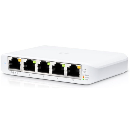 Switch Ubiquiti Networks UniFi USW-Flex-Mini 5x GLAN, plast, USW-Flex-Mini